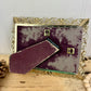 Vintage Brass Frame with Pumpkin Art