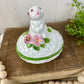 Vintage Avon Bunny Ceramic Trinket Box