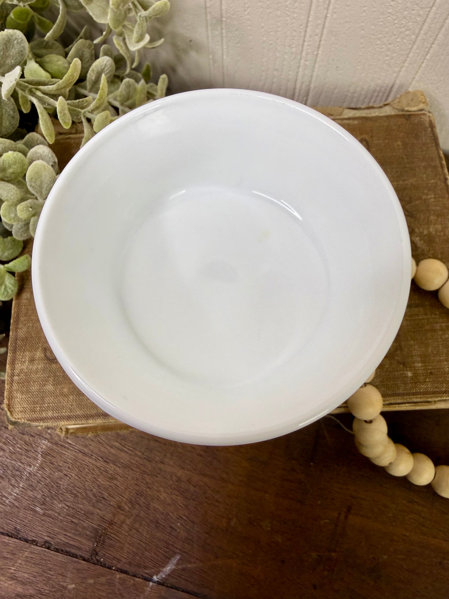 Vintage Indiana Glass Co. Colony Harvest Milk Glass Dessert Bowl