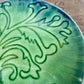 Vintage Green Glazed Ceramic Trinket Dish