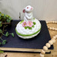 Vintage Avon Bunny Ceramic Trinket Box- New Old Stock