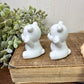 Vintage Porcelain Grumpy Bear Cubs Salt & Pepper Shaker Set