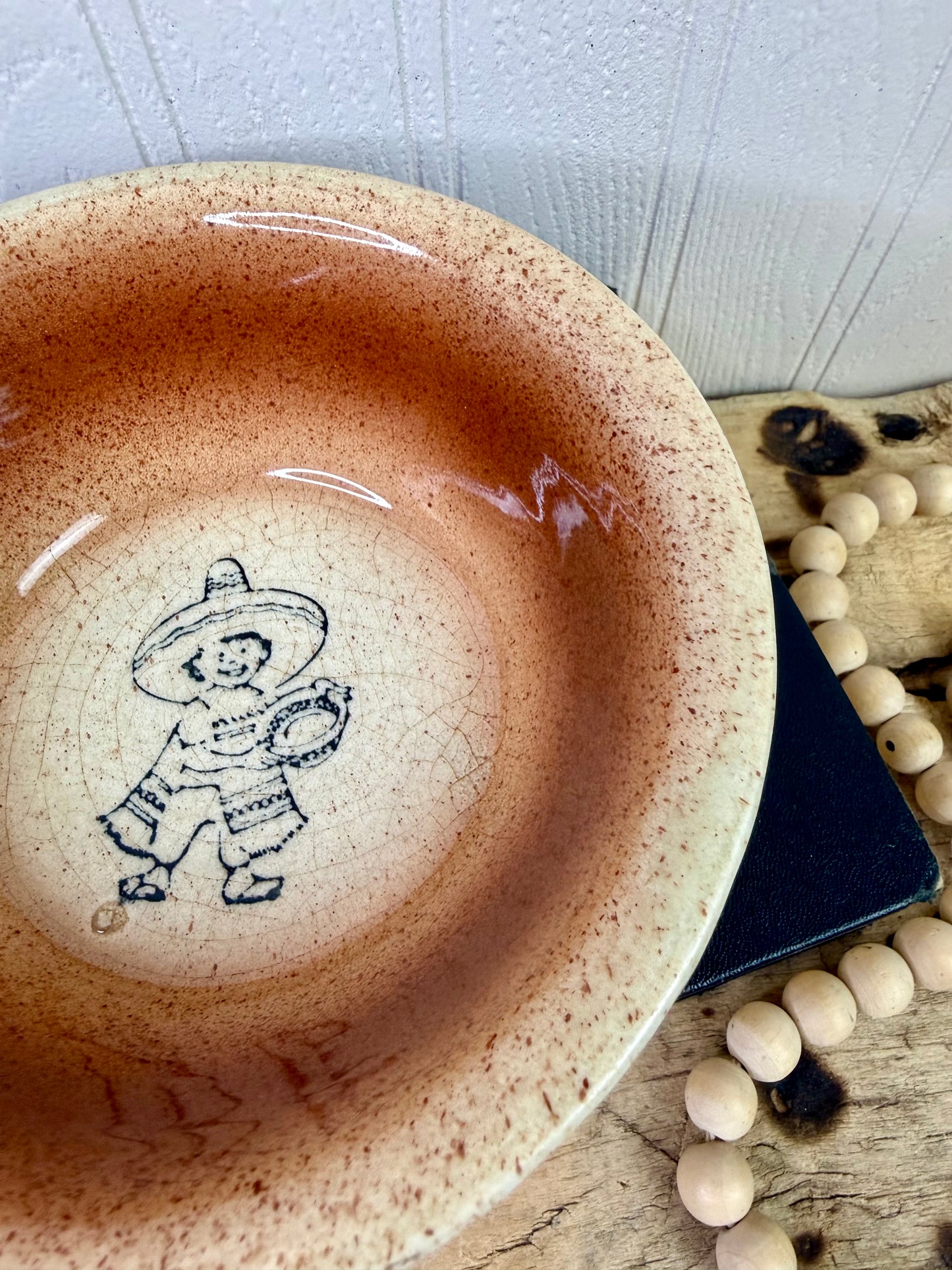 Vintage Mid-Century Oven Proof Stoneware Bowl-A