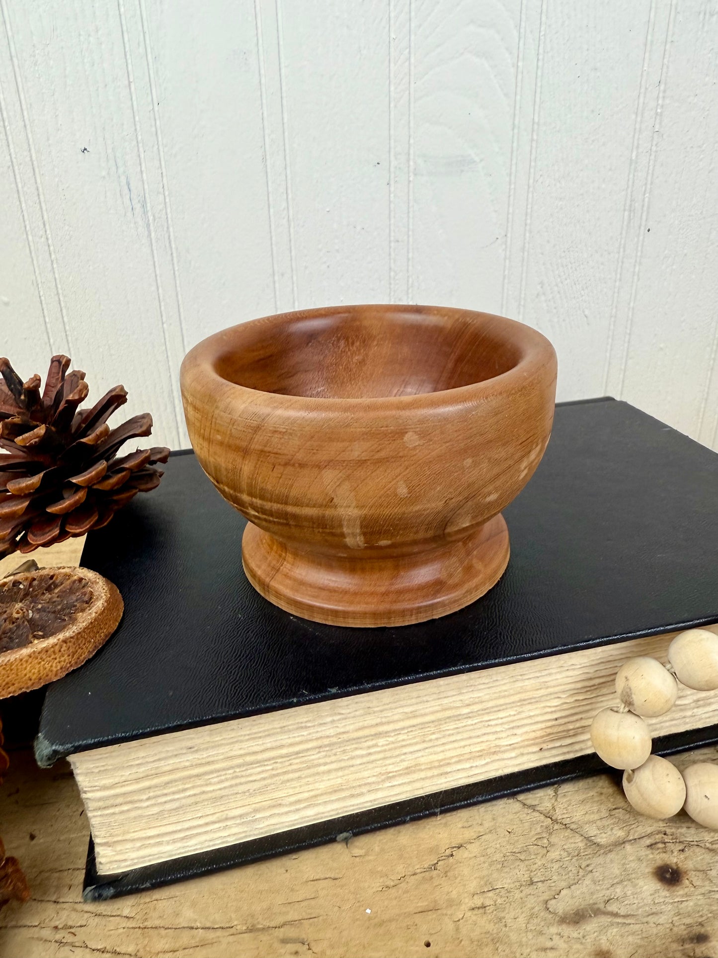 Vintage Hand Turned Small Wooden Bowl