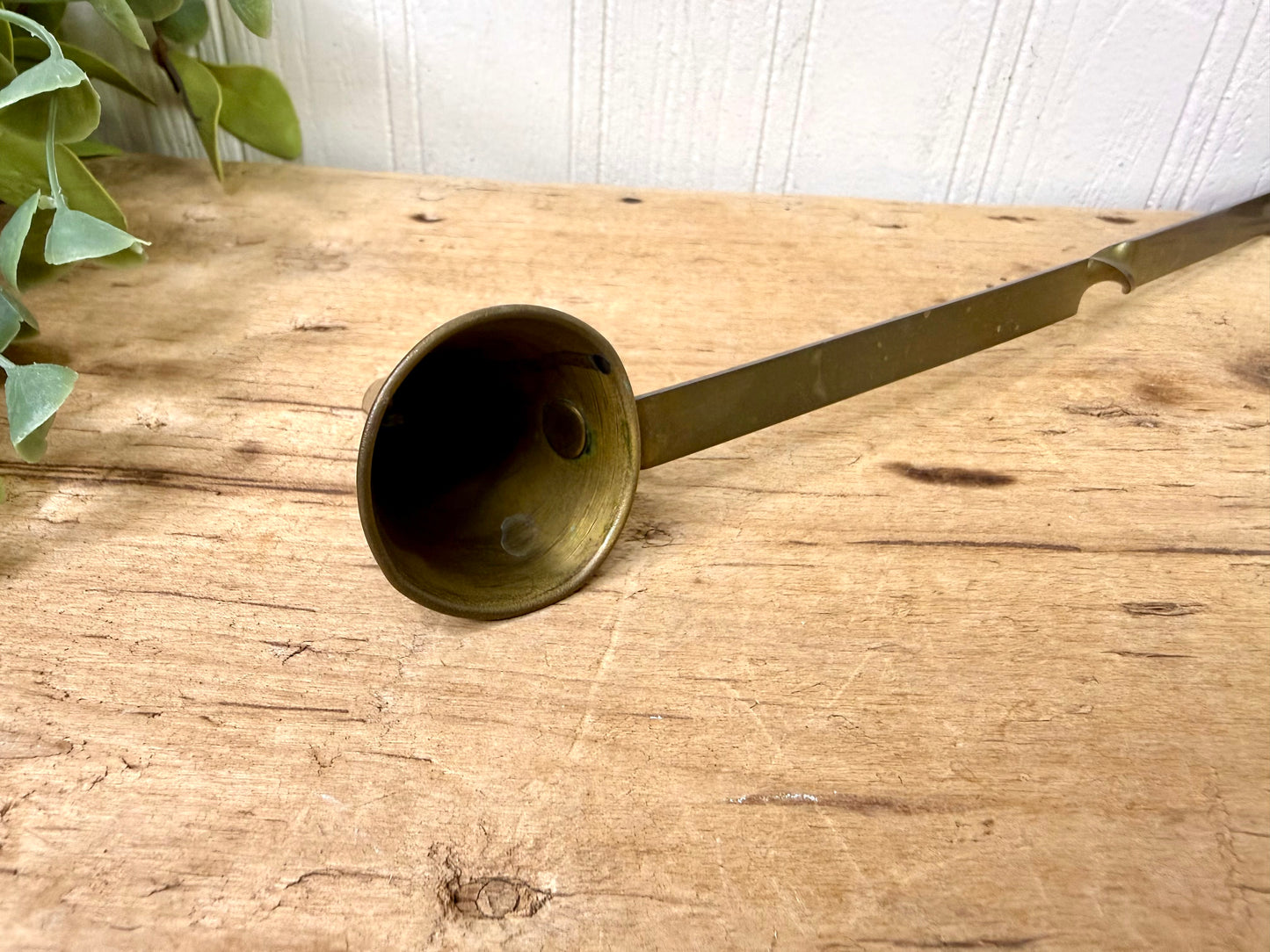 Vintage Brass Twisted Stem Candle Snuffer