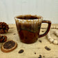 Vintage Kathy Kale Brown Drip Glaze Coffee Mug