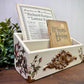 Upcycled Letter Organizer with Roses