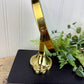 Vintage Double Sided Brass Tabletop Mirror