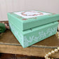 Upcycled Painted Mint Trinket Box