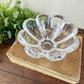 Vintage Mikasa Zinnia Clear Crystal Glass Petal Bowl