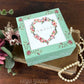 Upcycled Painted Mint Trinket Box