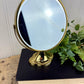 Vintage Double Sided Brass Tabletop Mirror
