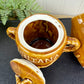 Vintage Porcelain Western Themed Sugar & Creamer Set