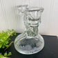 Vintage Jeanette Glass Co. Iris & Herringbone Double Candle Holder