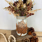 Handmade Upcycled Large Mason Jar Fall Floral Arrangment