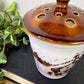 Vintage Amway Milk Glass Potpourri Jar