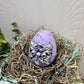 Handmade Rustic Bed Spring Nest with Light Purple Egg