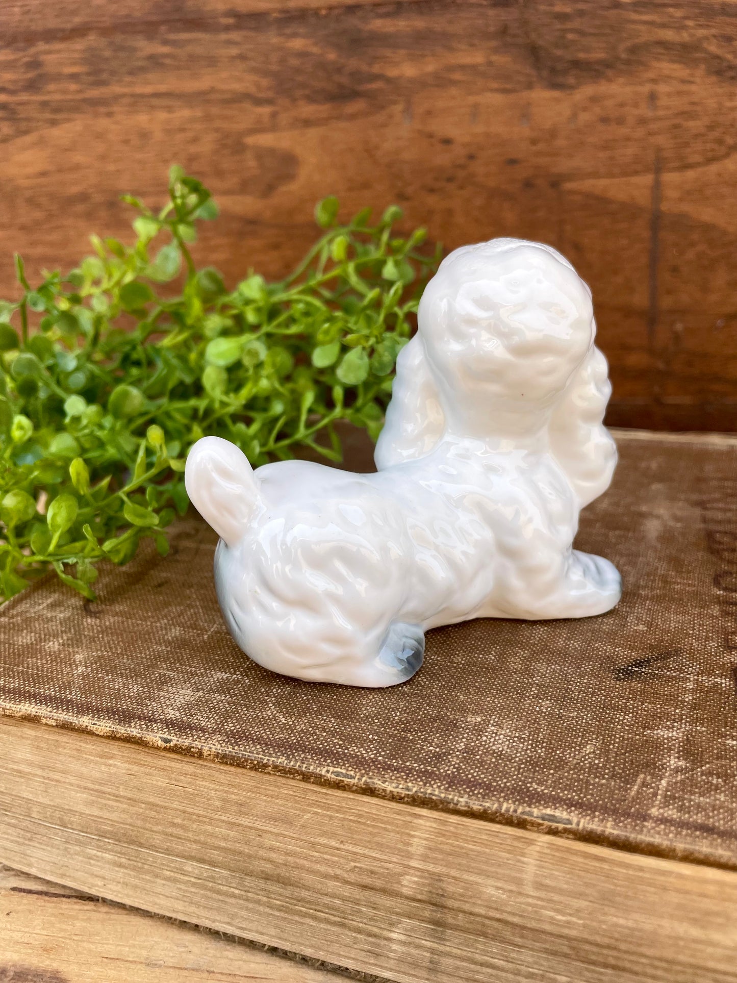 Vintage Porcelain Poodle Figurine