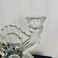 Vintage Jeanette Glass Co. Iris & Herringbone Double Candle Holder