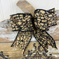 Handmade Chippy Barn Wood Pumpkin with Black Details