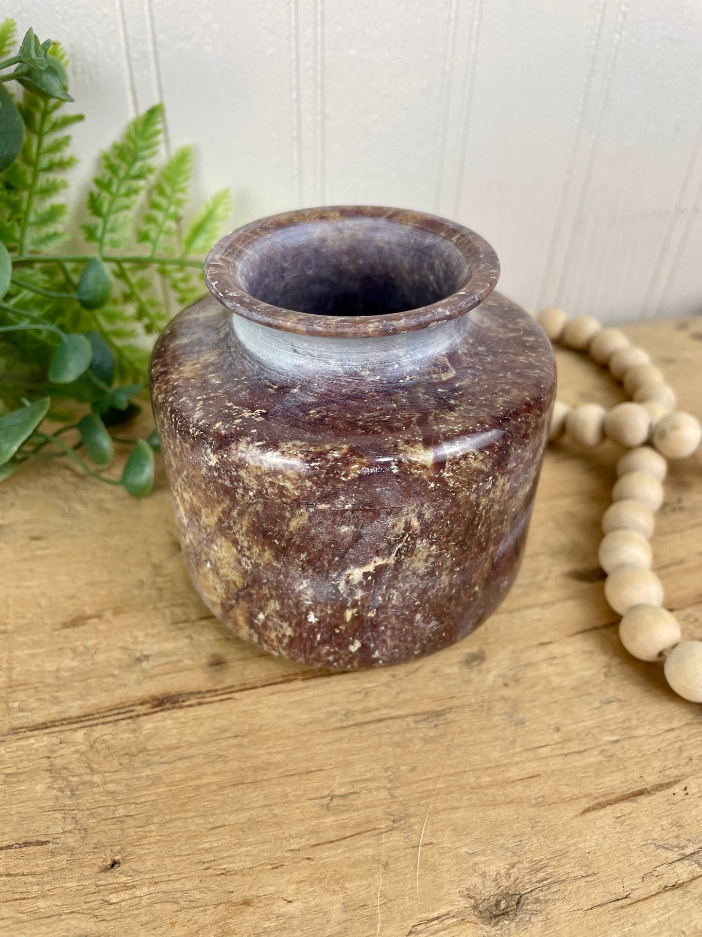 Vintage Marble Stone Small Vase