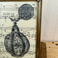 Vintage Brass Frame with Sheet Music Art