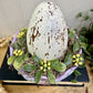Handmade Upcycled Purple Egg Nest