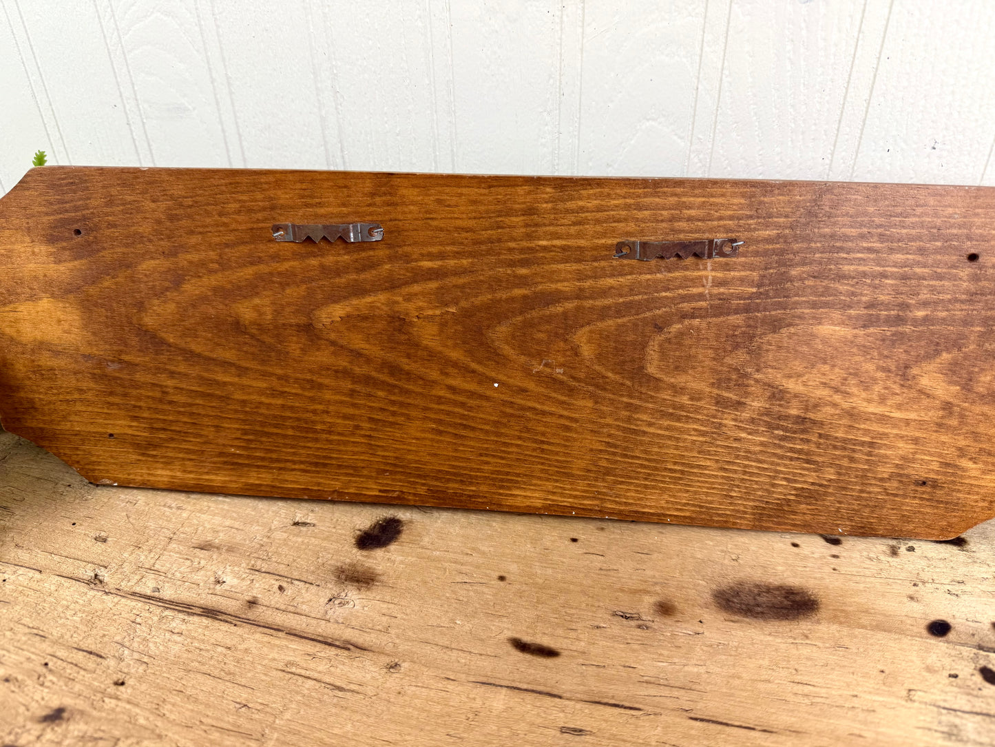 Vintage Wood & Metal "Bless Our Home" Wall Plaque