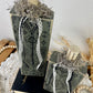 Handmade Green Pumpkin Set with Stamped Details