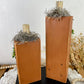 Handmade Orange Pumpkin Set with Metallic Details
