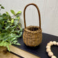 Vintage Miniature Wicker Basket with Handle