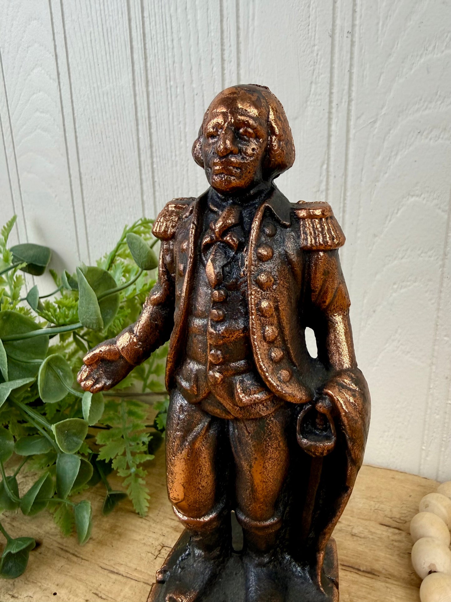 Vintage Cast Iron George Washington Coin Bank