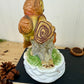 Vintage Ceramic Mama & Baby Owl Figurine