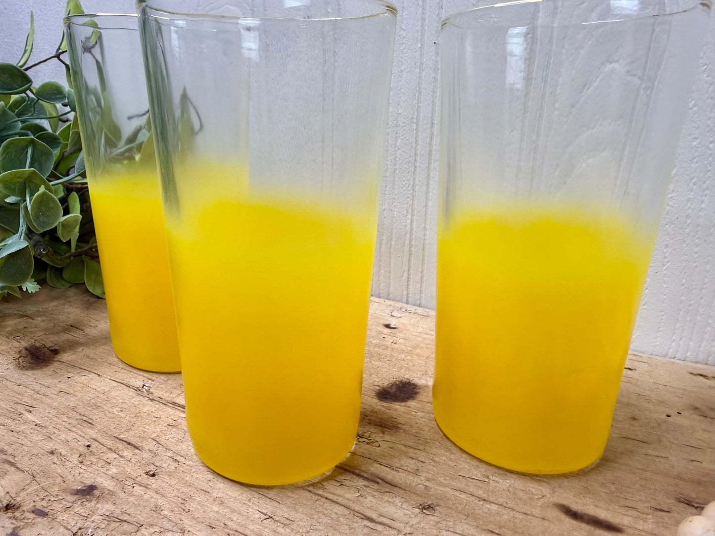 Vintage Mid-Century Blendo Glass Tumbler Set of 3