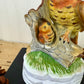 Vintage Ceramic Mama & Baby Owl Figurine
