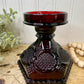Vintage Avon Cape Cod Ruby Red Glass Hurricane Lamp Base