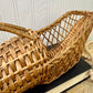 Vintage Wicker Wine Bottle Cradle