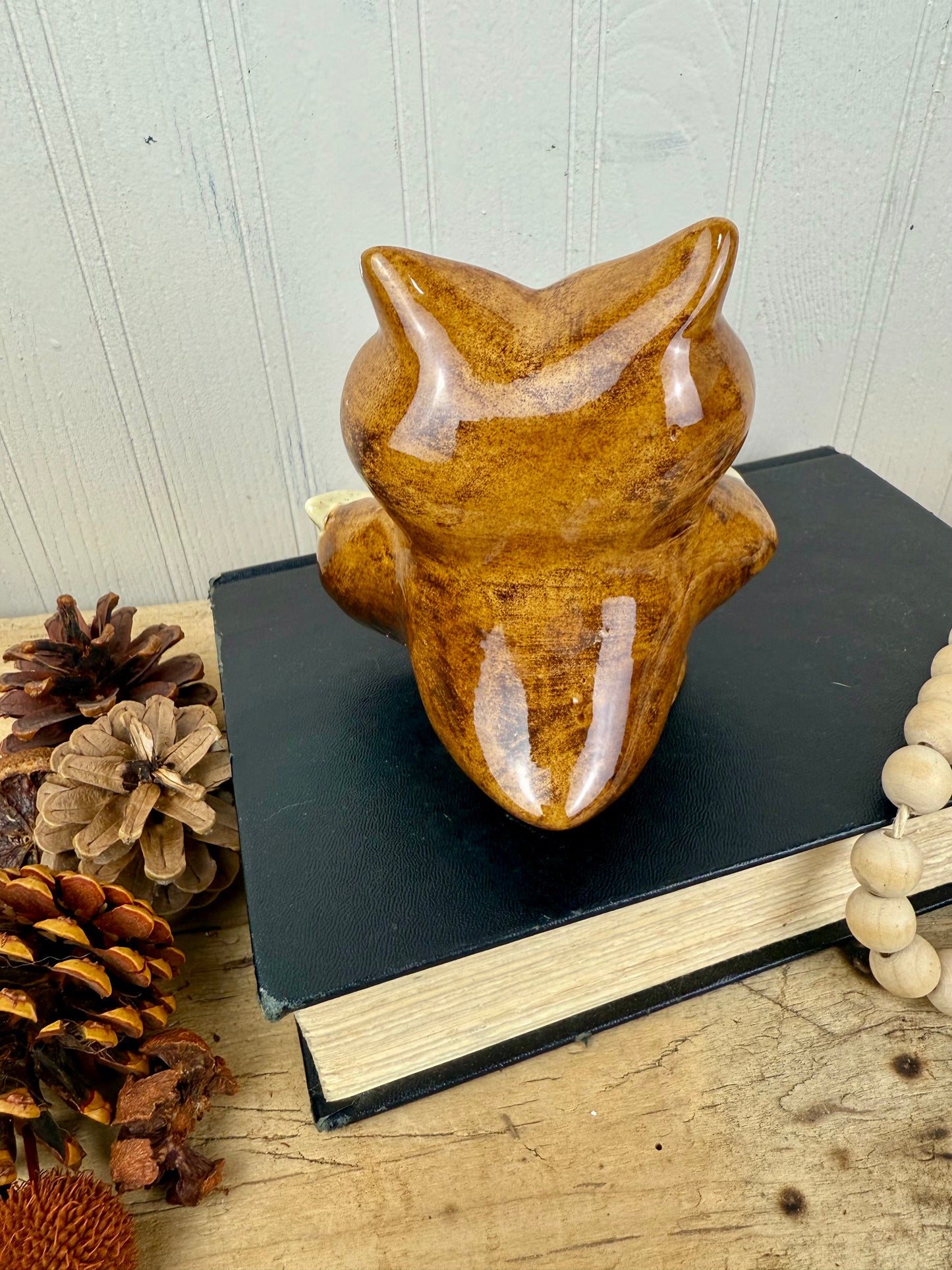 Vintage Mid-Century Ceramic Owl Figurine