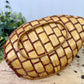 Vintage Wicker Duck Basket with Lace Bow
