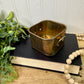 Vintage Brass Square Container with Handles