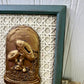 Handmade Upcycled Framed Art with Mushrooms #2