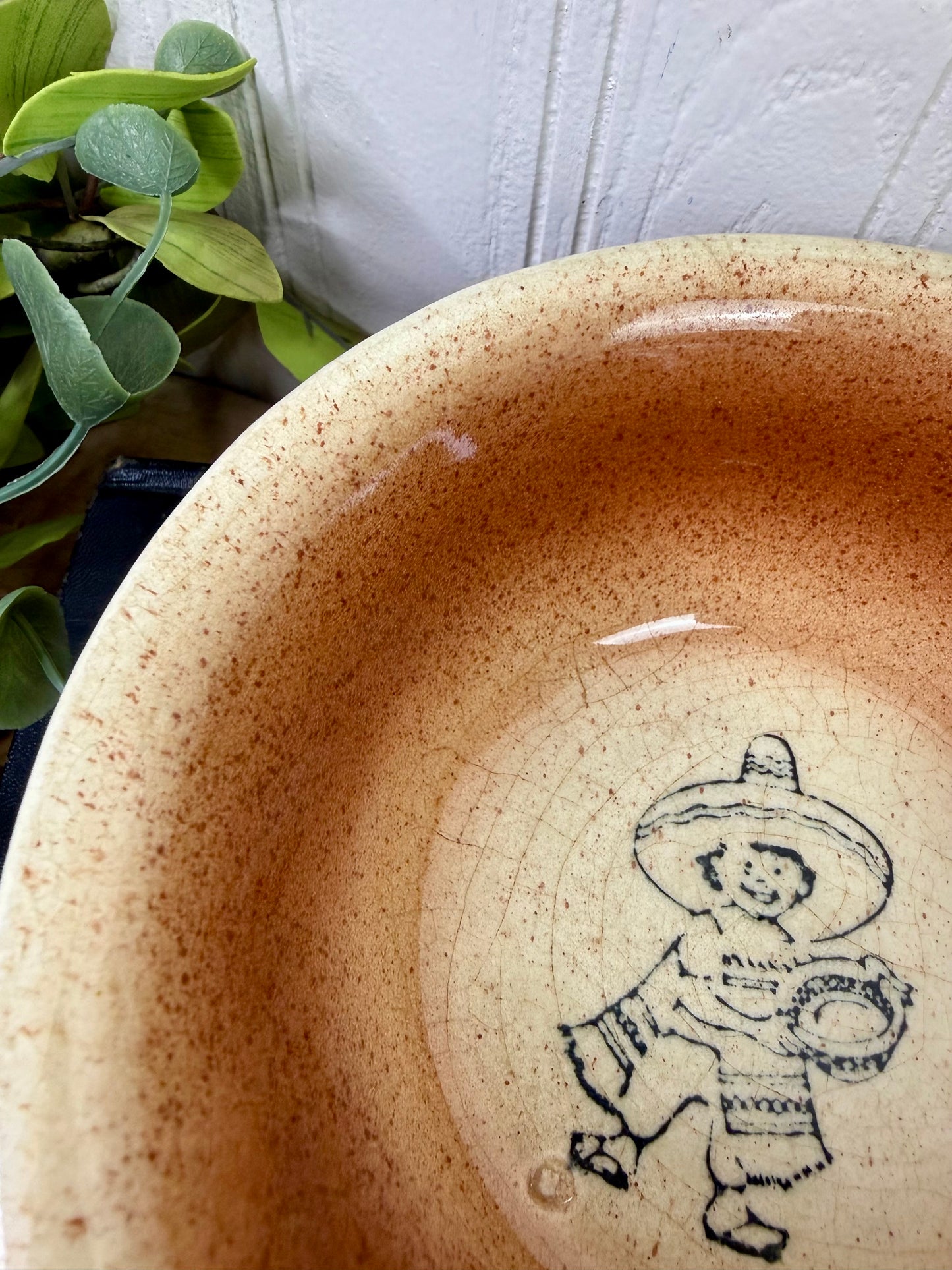 Vintage Mid-Century Oven Proof Stoneware Bowl-A