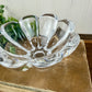 Vintage Mikasa Zinnia Clear Crystal Glass Petal Bowl