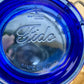 Italian Cobalt Blue Glass Jar with Clasp