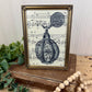 Vintage Brass Frame with Sheet Music Art