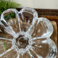 Vintage Mikasa Zinnia Clear Crystal Glass Petal Bowl