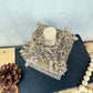 Handmade Reclaimed Wood Tribal Print Block Pumpkin