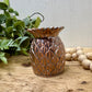 Vintage Copper Toned Pineapple Souvenir Toothpick Holder