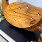 Vintage Home Interiors Wooden Goose Wall Pocket with Red Florals