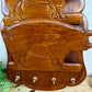 Vintage Farmhouse Wooden Pig Letter Organizer